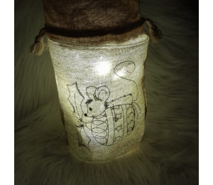 Stickserie - ITH Lichtbeutel Weihnachtsmaus